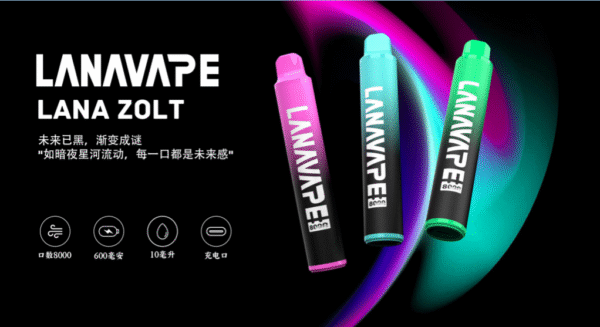 微信图片_20250421234351.png LANA ZOLT抛棄式8000口一次性✨可充電🔋超大容量👍時尚單品🔥活動
